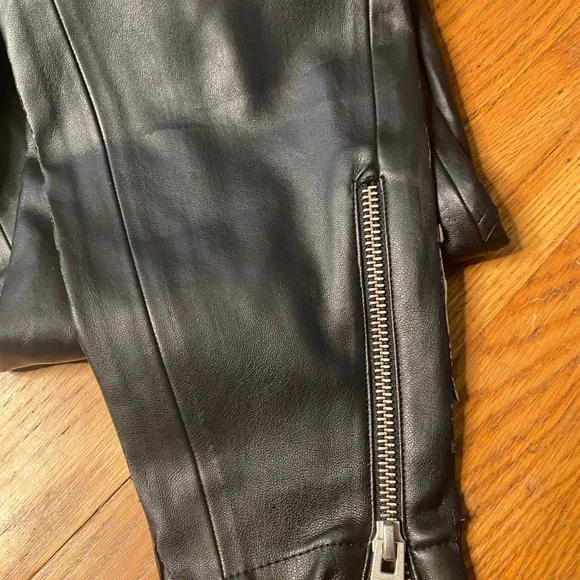 All Saints Kriva women’s faux leather leggings- size 2 - Picture 6 of 10